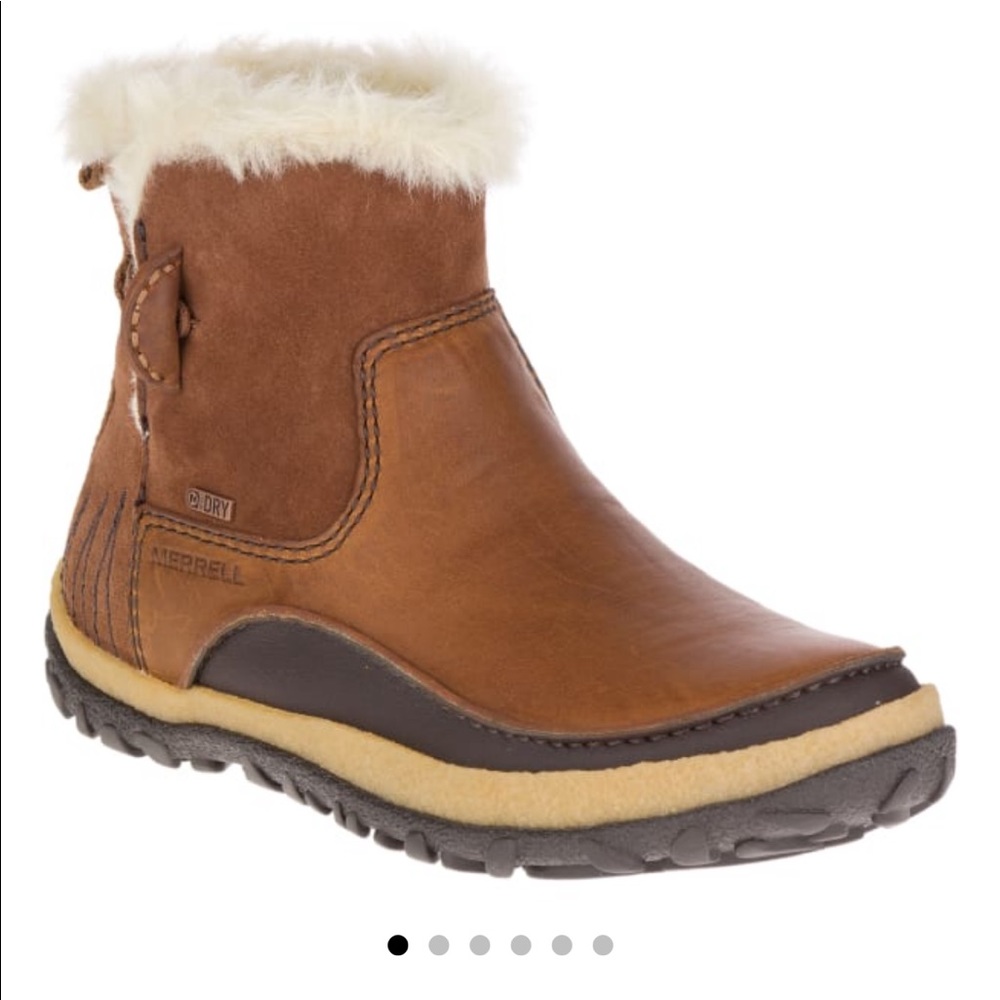 MERRELL Women's Tremblant Pull-On Polar Waterproof Boots, Oak